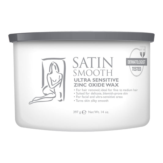 Satin Smooth Wax - Zinc Oxide — front of pack on plain white