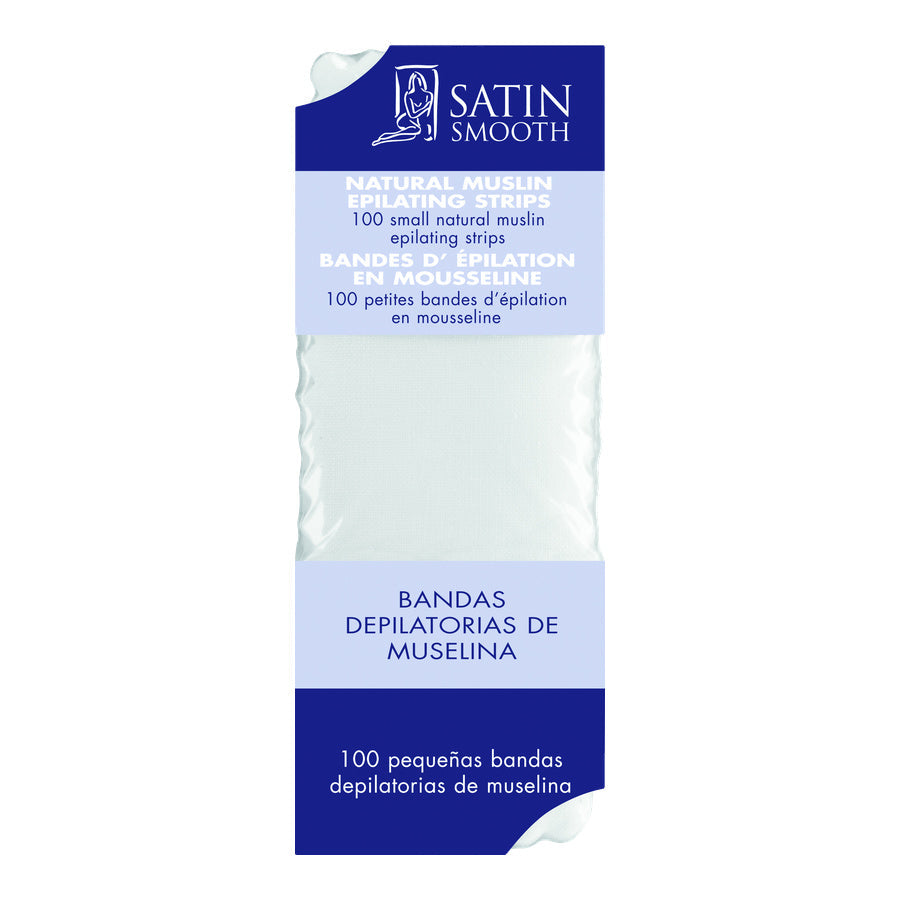 Satin Smooth™ Epilating Strips: Muslin — front of pack on plain white