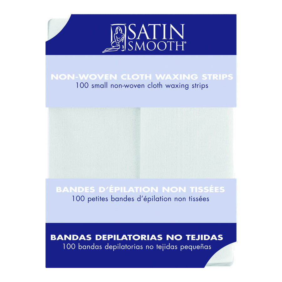 SATIN SMOOTH™ Small non-woven epilating strips — front of pack on plain white