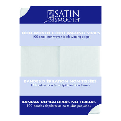 SATIN SMOOTH™ Small non-woven epilating strips — front of pack on plain white