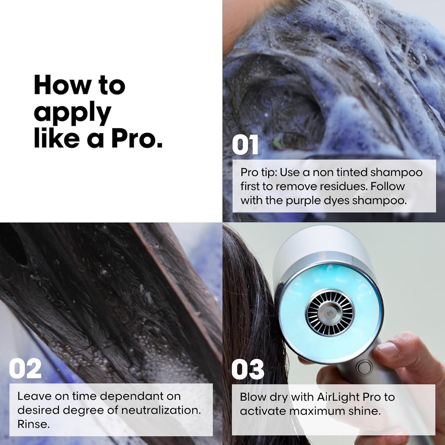 L’Oréal Professionnel Vitamino Color Spectrum Purple Shampoo – Anti-Brass Toning for Blonde & Highlighted Hair