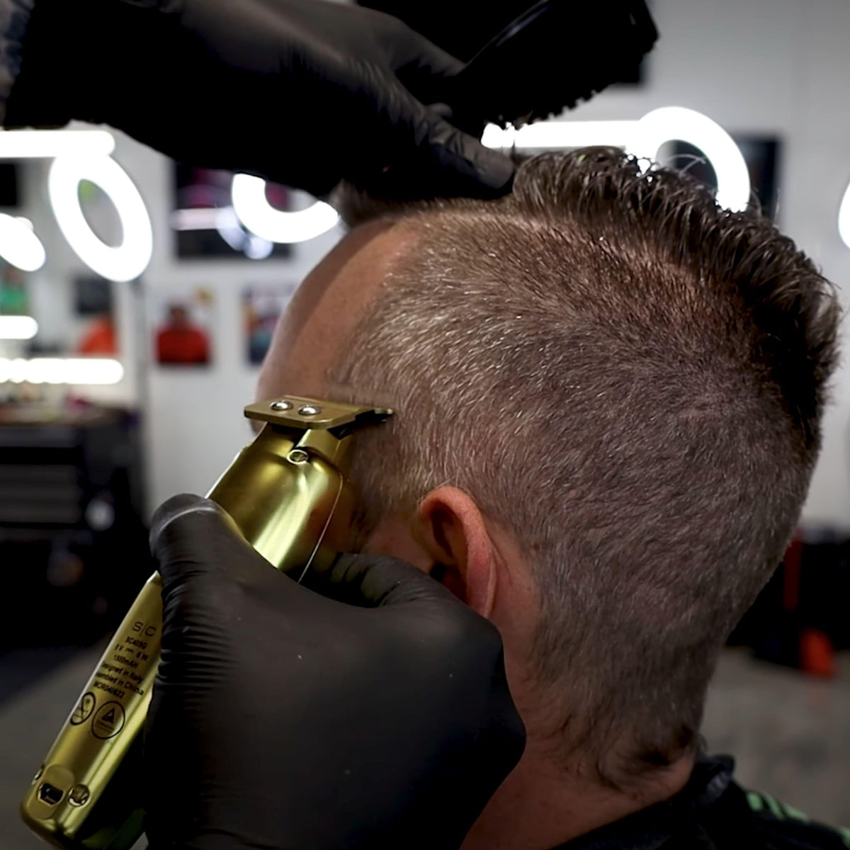 Gamma+ Gold Titanium X-Pro Wide Trimmer Blade & Black DLC "The One"  Cutter – Professional