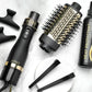 Hot Tools 24K Gold one-step small blowout with the gold brush head detached from the handle