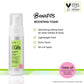 All About Curls Boosting Foam — 200 ml pump bottle with brand benefits chart: volumizing styling foam for extra fullness and body, lightweight hold, all curl types