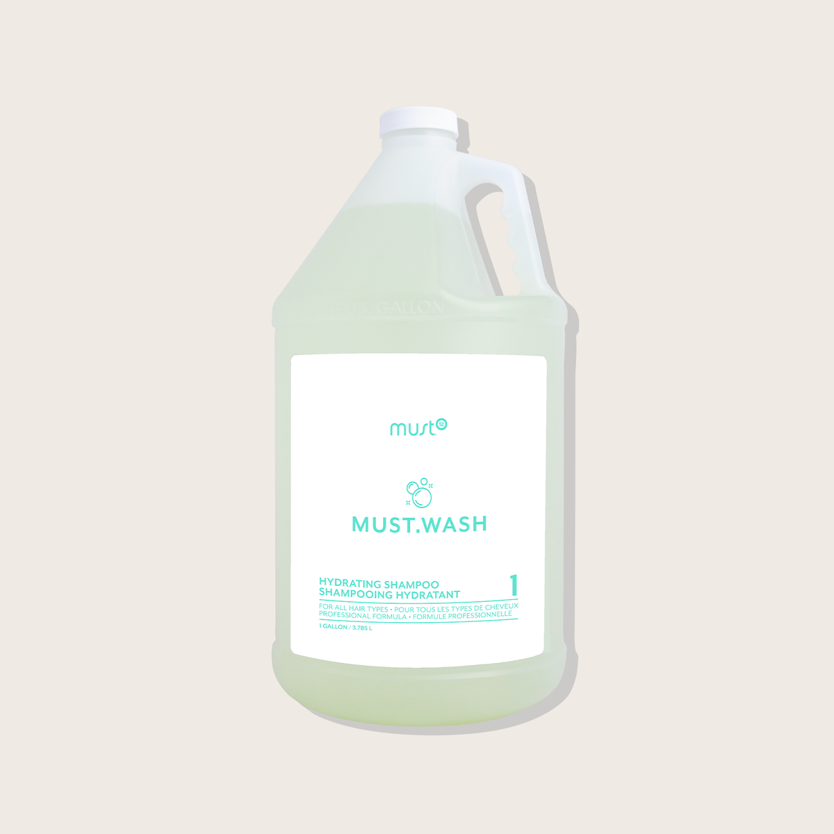 Must52 Hydrating duo component: shampoo, 3.78 L; one of the two included bottles