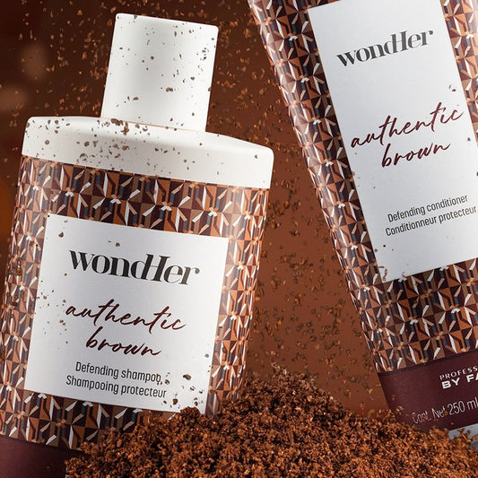 Professional By Fama Wondher Authentic Brown Shampoo 300 ml — lifestyle close-up