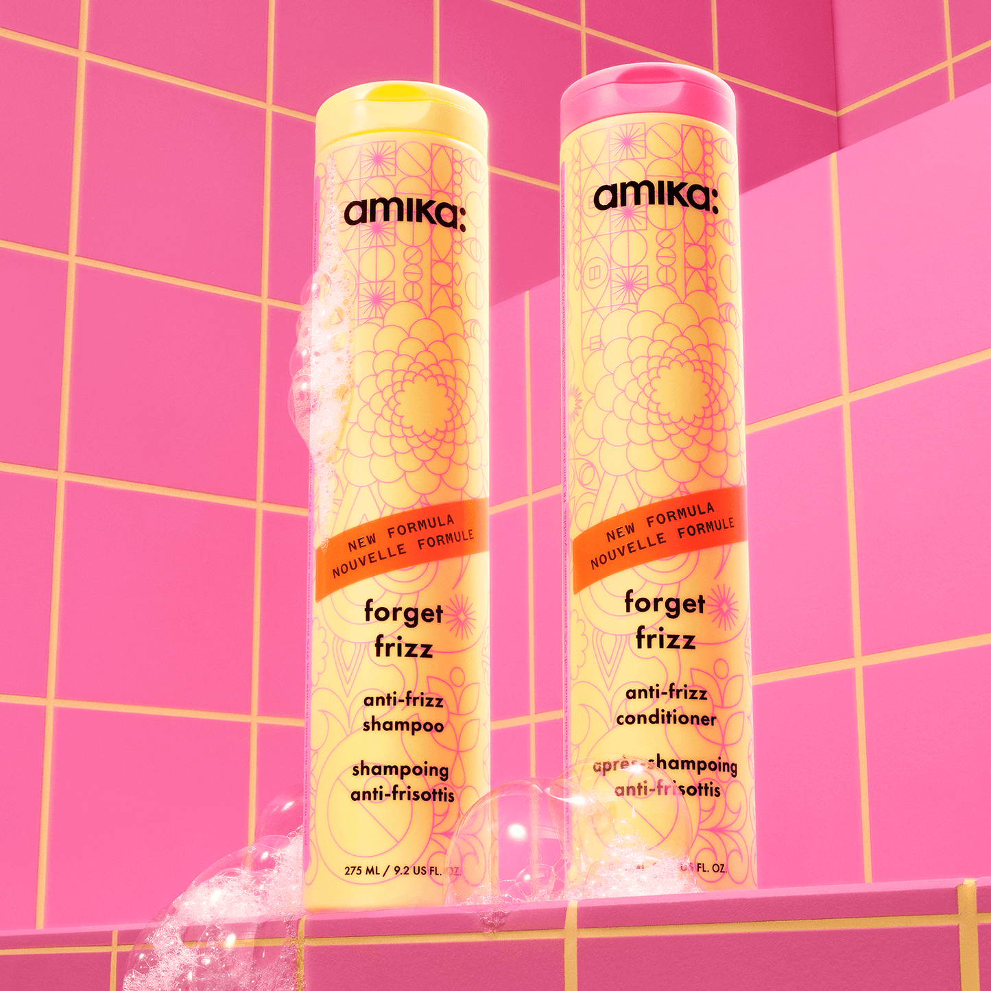 Amika Forget Frizz Anti‑Frizz Shampoo