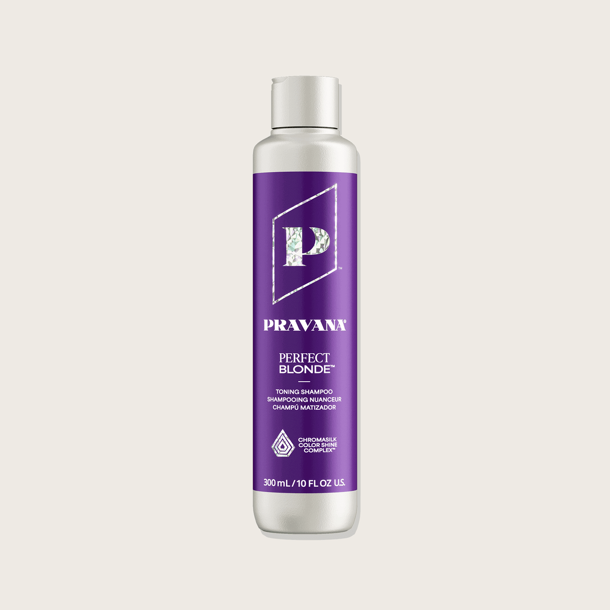 Pravana Perfect Blonde Neutralizing purple toning shampoo bottle