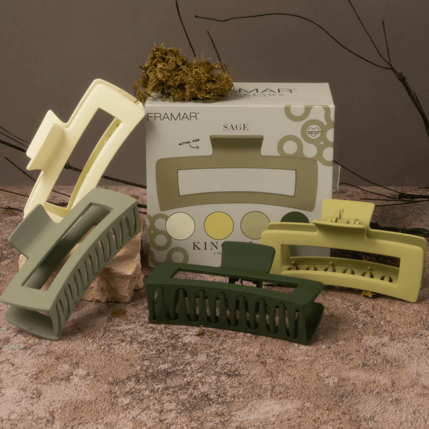 Pinces King Klaws couleur sage – 4/pqt