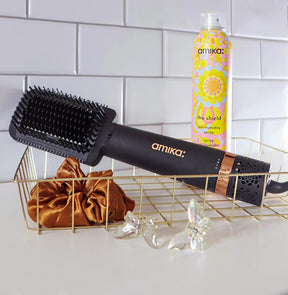 Amika Double Agent 2-in-1 Straightening Blow Dryer Brush