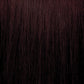 Pravana ChromaSilk Creme Color shade 4.66 Dark Intense Red Brown — hair swatch showing the finished tone
