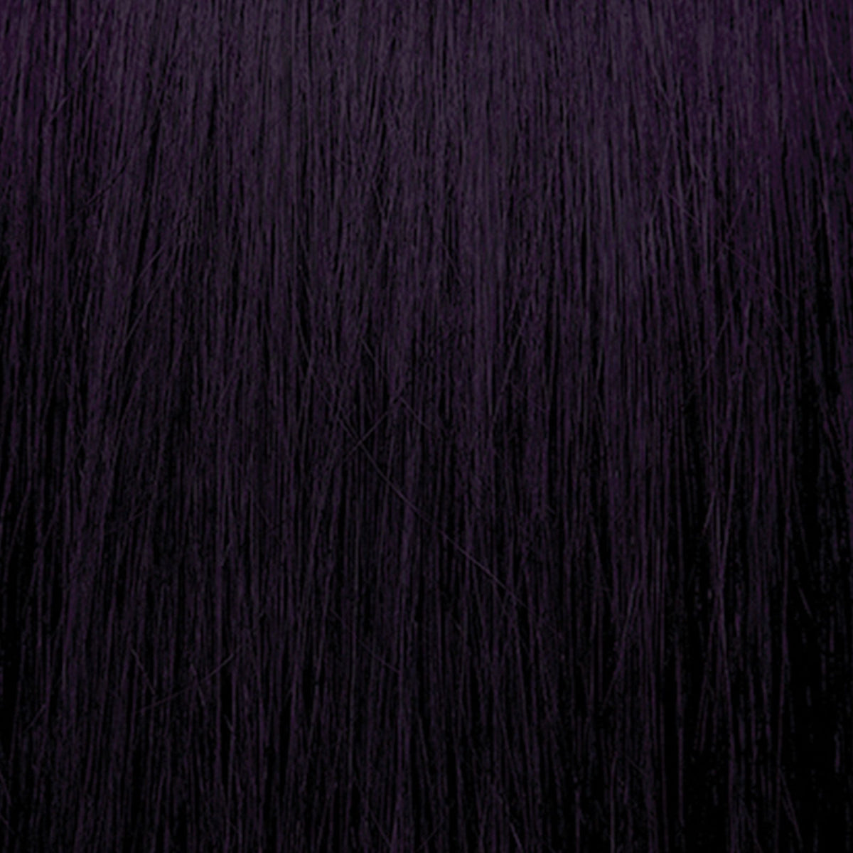 Pravana ChromaSilk Creme Color shade 4.77 Dark Intense Violet Brown — hair swatch showing the finished tone
