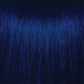 Pravana ChromaSilk Vivids shade All Nighter — hair swatch showing the finished deep-blue tone