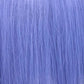 Pravana ChromaSilk Vivids shade Periwinkle — hair swatch showing the finished periwinkle-blue tone