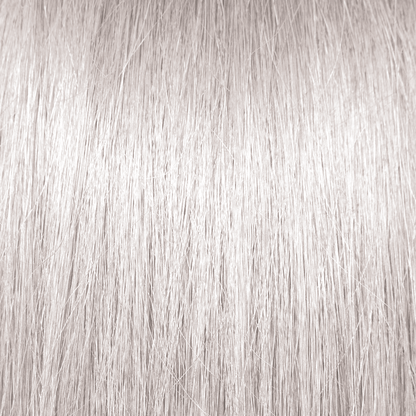 Pravana ChromaSilk HydraGloss shade 10S Extra Light Smoke Blonde — hair swatch showing the finished tone