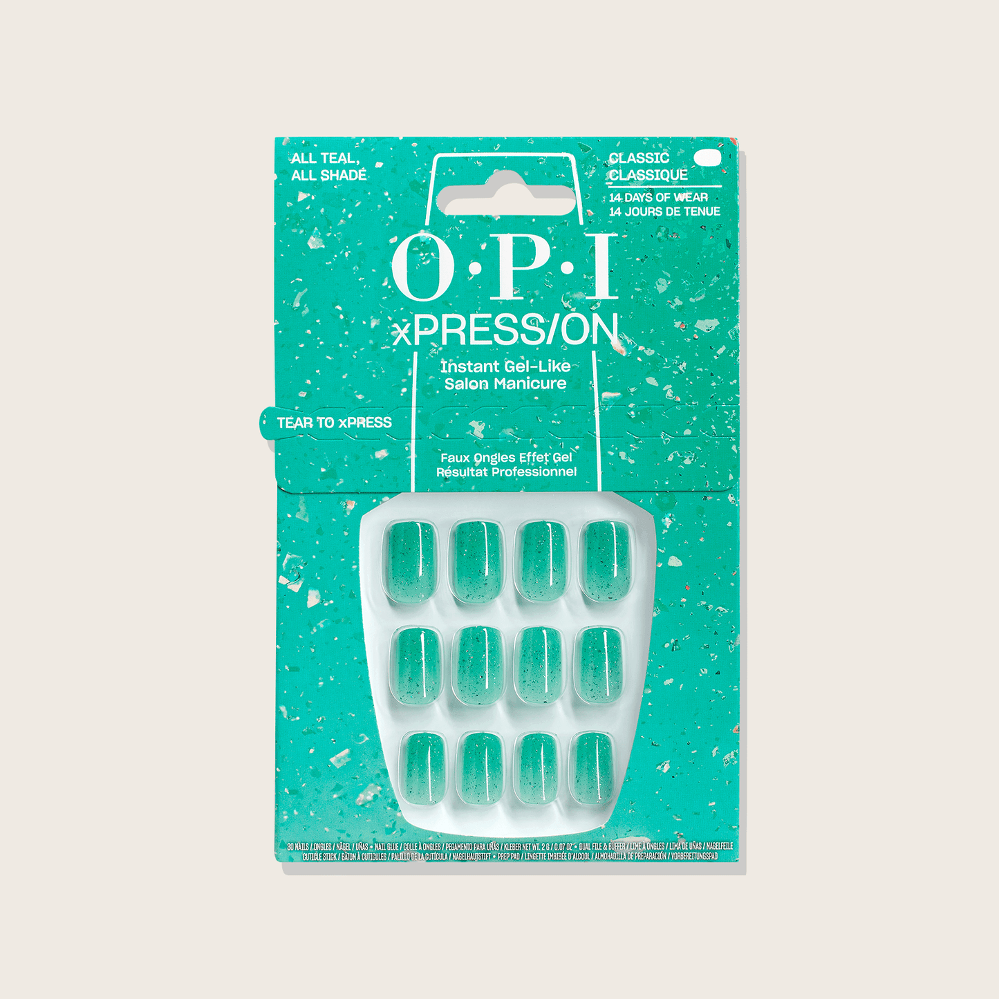 OPI - xPRESS/ON All Teal, All Shade AN060S