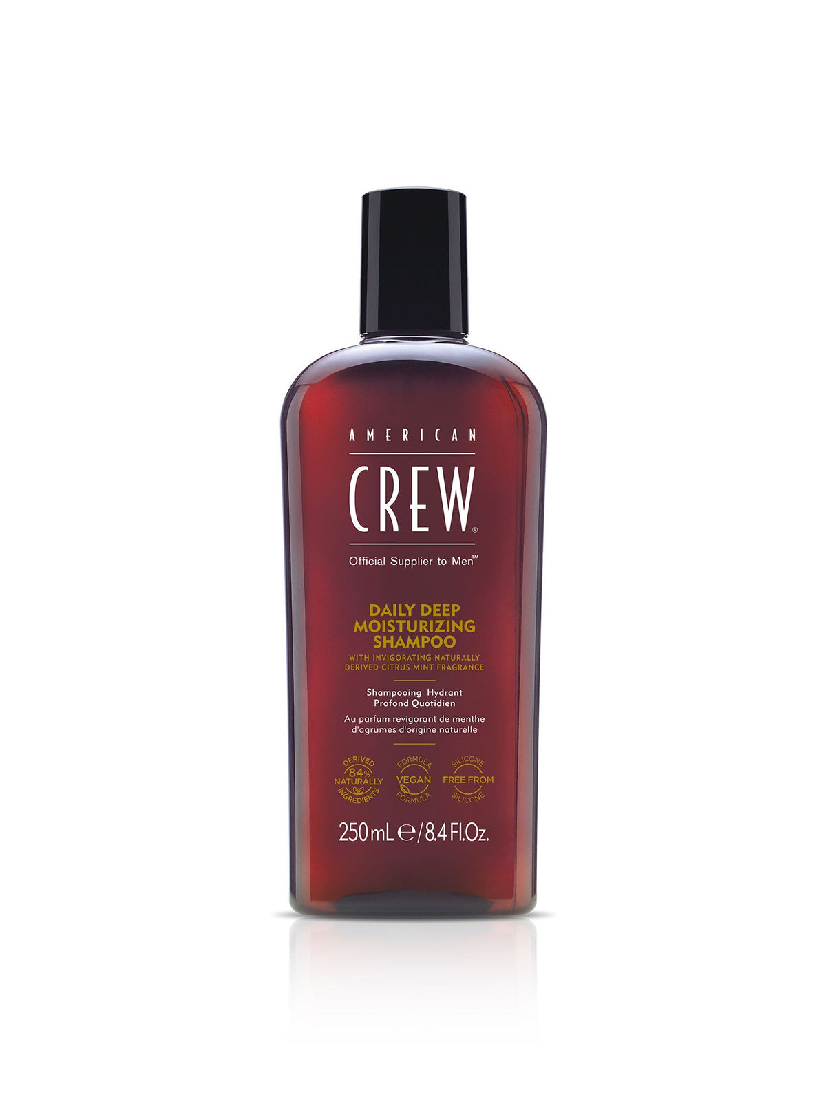 American Crew Daily Deep Moisturizing Shampoo — 250 ml bottle, front label, plain white background