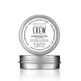 American Crew Moustache Wax — 15 g tin with lid lifted, plain white background