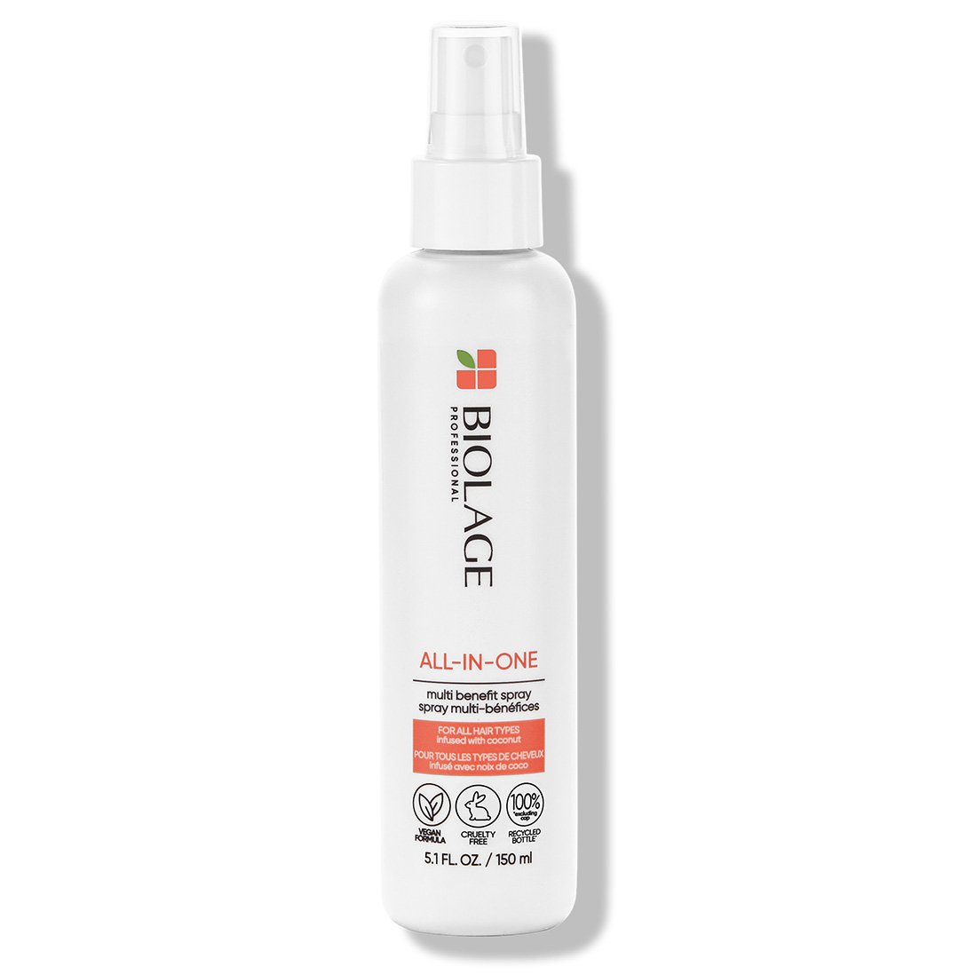 Biolage - Spray multi-bénéfices à l'infusion de noix de coco tout-en-un | 5,1 oz |