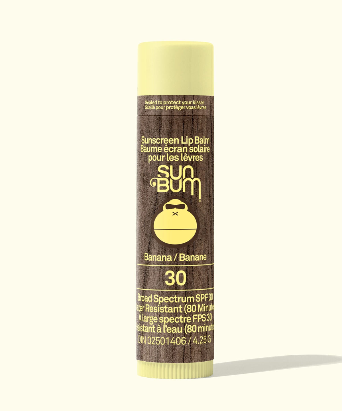 Sun Bum Original SPF 30 Sunscreen Lip Balm – Banana 4.25g — Canadian manufacturer 1