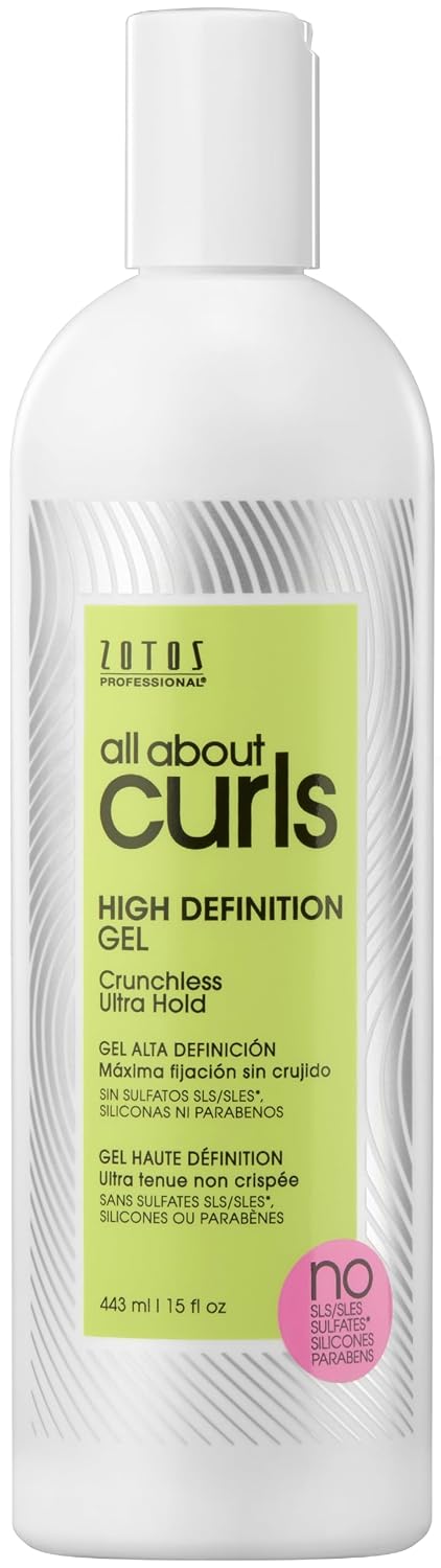 All About Curls High Definition Gel — 443 ml bottle, close front view of the label