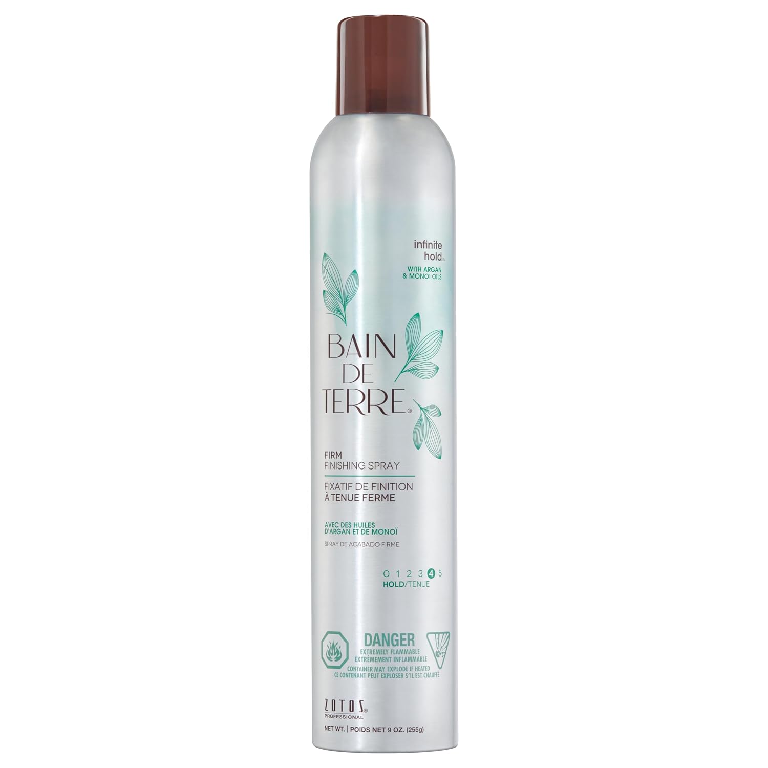 Bain de Terre Infinite Hold Firm Finishing Spray — current-livery front packshot, plain white background