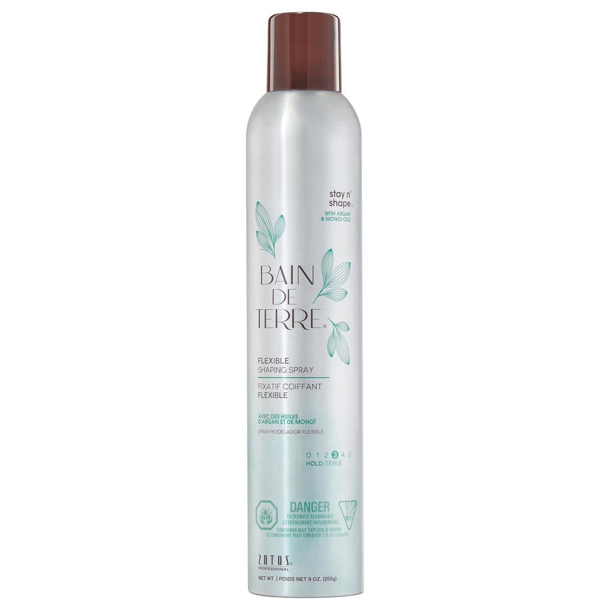 Bain de Terre Stay N' Shape Flexible Shaping Spray — current-livery front packshot, plain white background