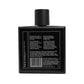 Uppercut Deluxe Aftershave Cologne 100 ml — black 100 ml glass bottle, back label with ingredients, white background