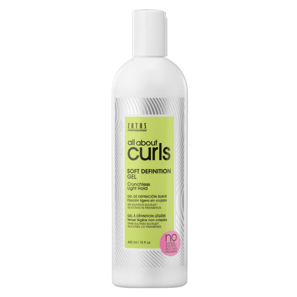All About Curls Soft Definition Gel – Fijación flexible con hidratación y brillo | 443 ml