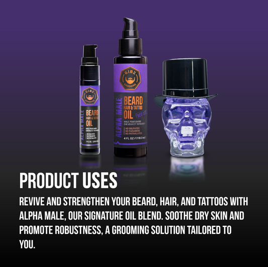 Alpha Male Beard, Hair & Tattoo Oil