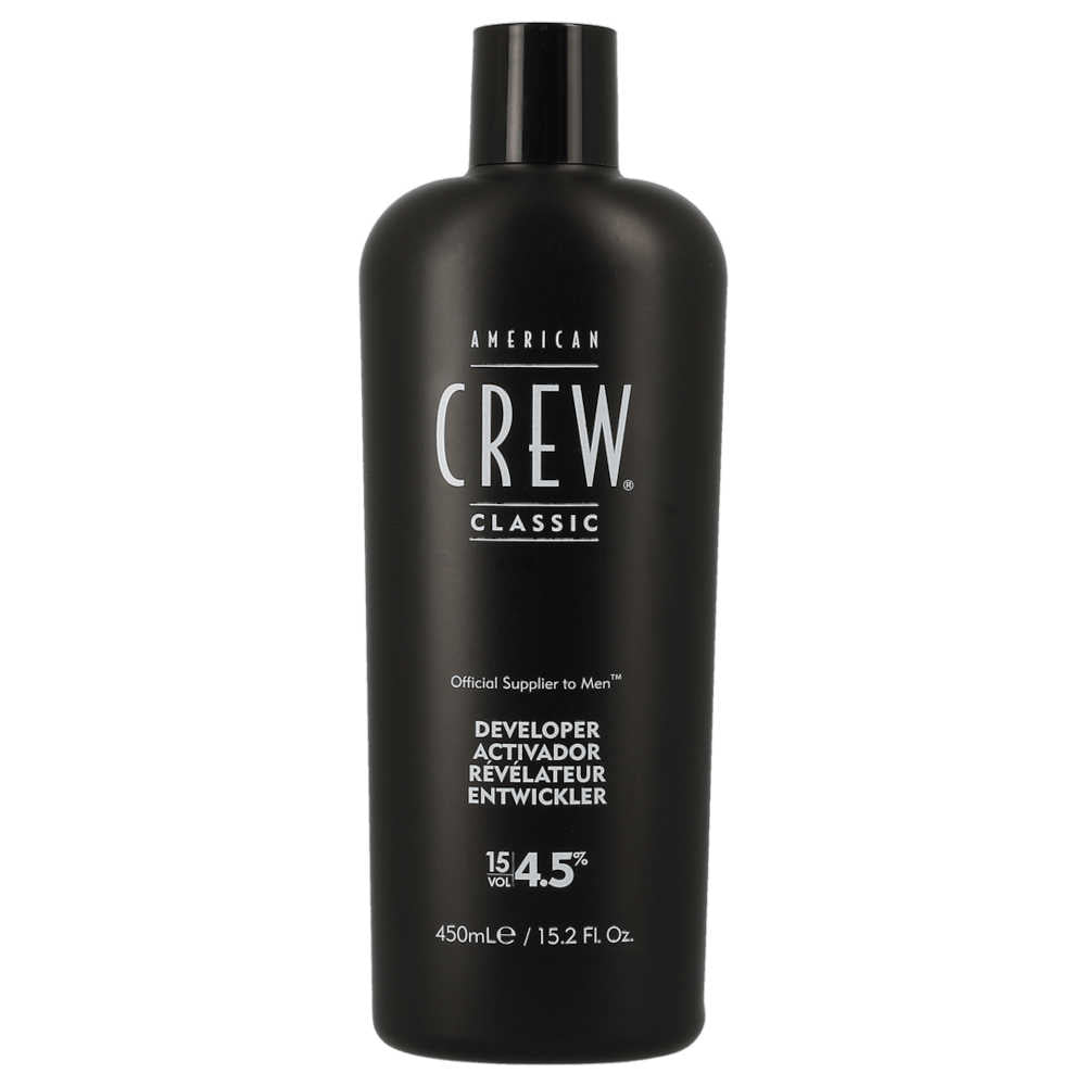 American Crew Precision Blend Developer — 15 Vol 4.5% bottle, 450 ml / 15.2 Fl. Oz., plain white background