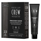 American Crew Precision Blend — 2-3 Dark box with one 40 ml tube, plain white background