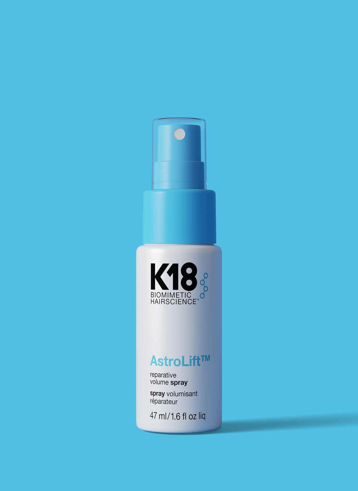 K18 AstroLift Reparative Volume Spray — 47 ml spray bottle, front label