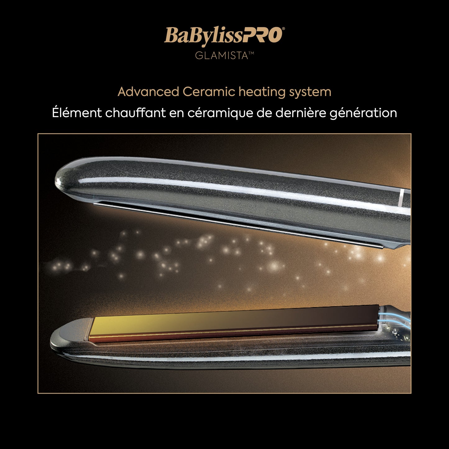 BaBylissPRO Glamista Advanced Professional Ionic Flat Iron – 1 Inch