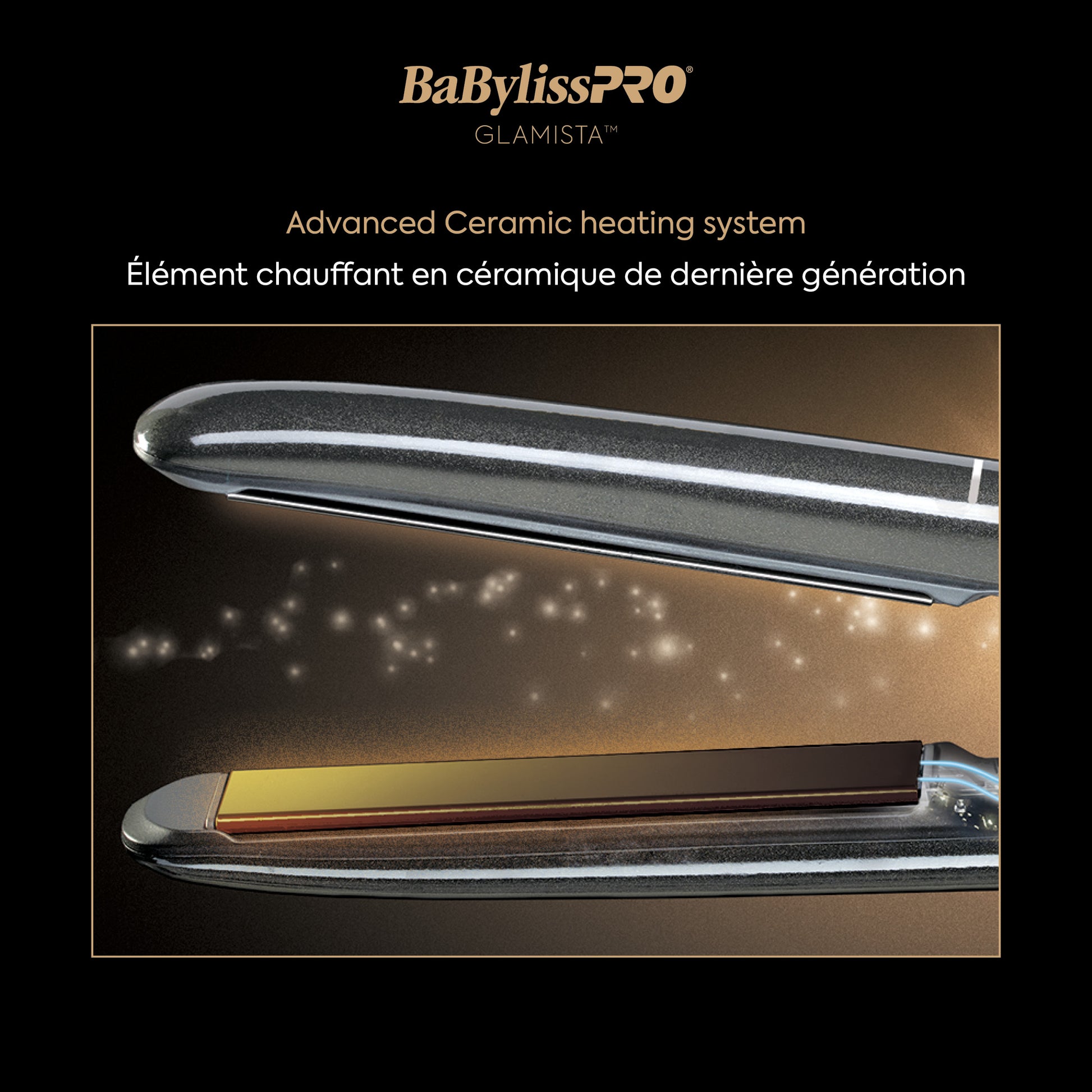 BaBylissPRO Glamista Advanced Professional Ionic Flat Iron – 1 Inch