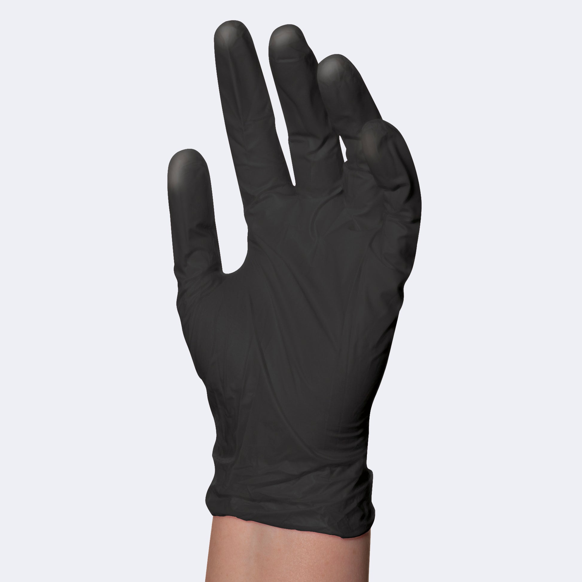 BaBylissPRO Reusable Black Latex Gloves – Powder-Free, Box of 4 – Small