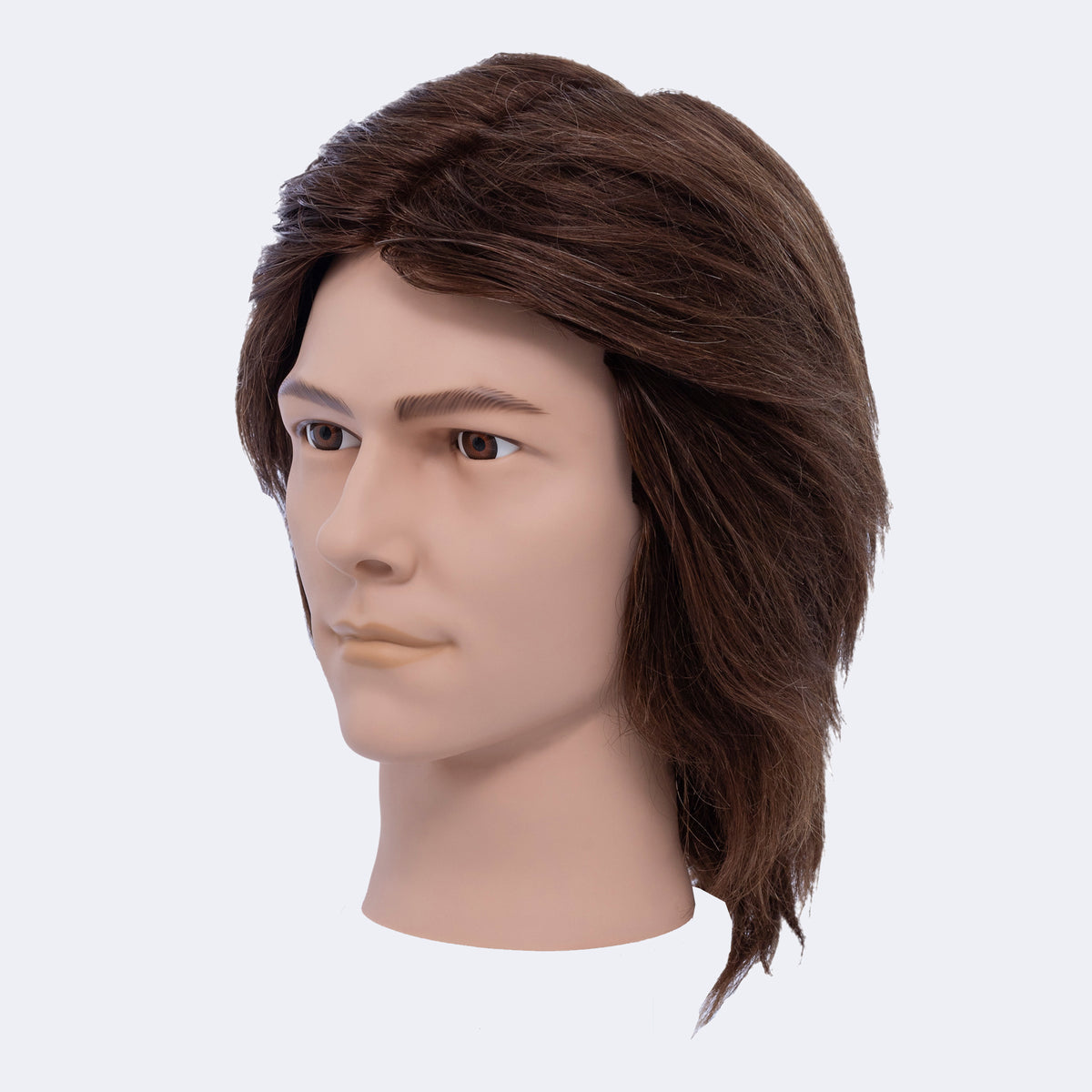 BaBylissPRO Deluxe Male Mannequin – Clean-Shaven Tom, 100% Human Hair