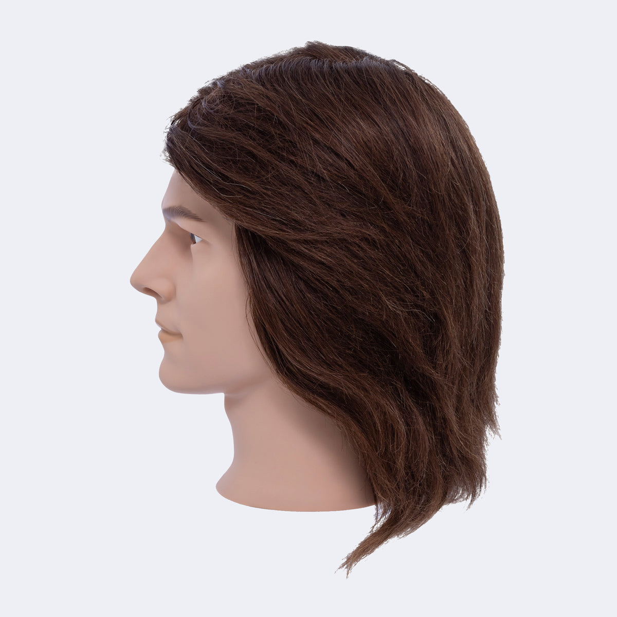 BaBylissPRO Deluxe Male Mannequin – Clean-Shaven Tom, 100% Human Hair