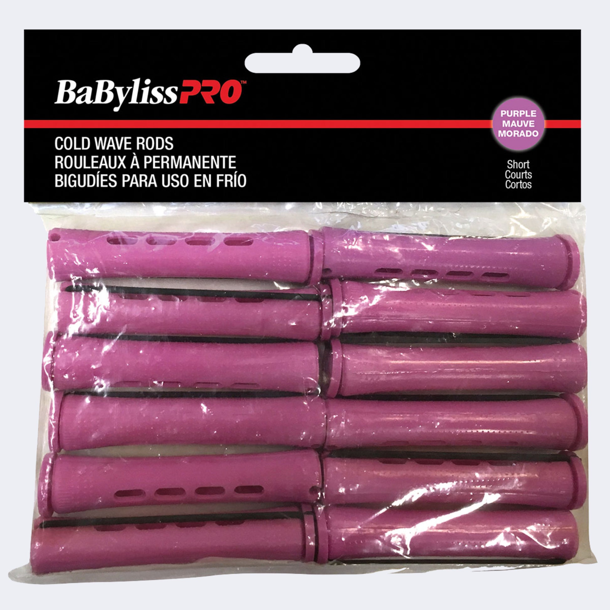 BaBylissPRO – COLD WAVE RODS (Jumbo, Short, Purple)