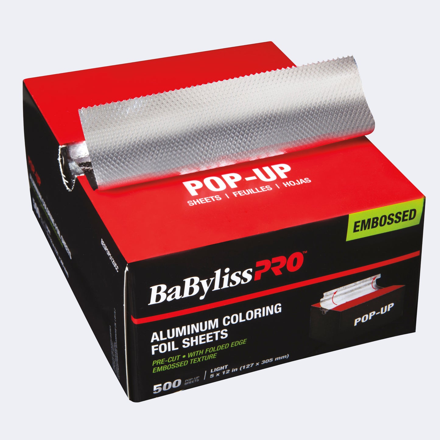 BaBylissPRO Pop-Up Aluminum Colouring Foil – 500 Sheets