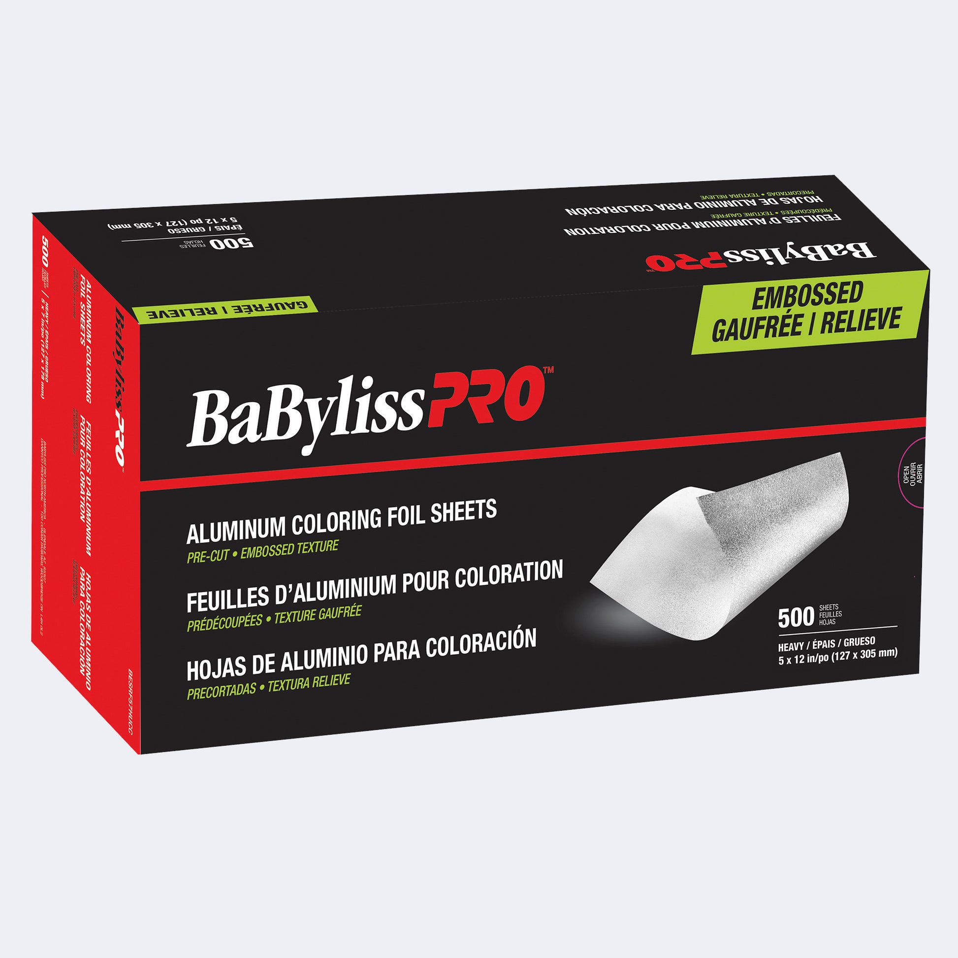 BaBylissPRO Aluminum Colouring Foil – 500 Sheets