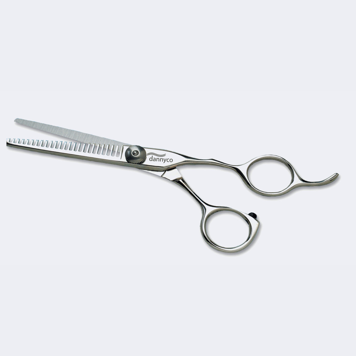 Dannyco 5-1/2" 24-Tooth Texturizing Shears – Offset Handle / Ciseaux texturisants Dannyco 5 1/2 po à 24 dents – branches décalées