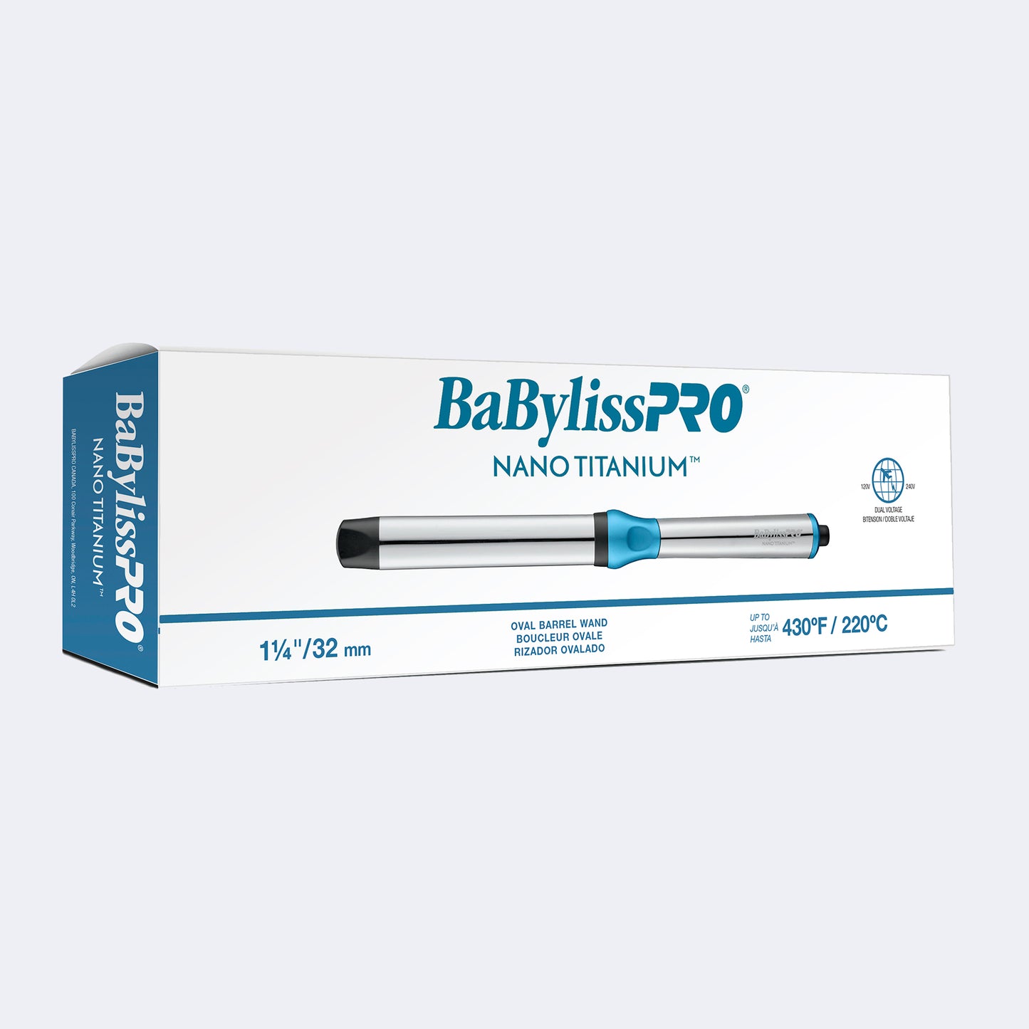 BaBylissPRO – Nano Titanium 1-1/4" Oval Barrel Curling Wand