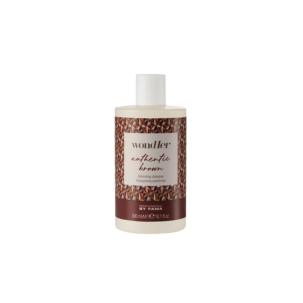 Professional By Fama - Wondher - Champú auténtico para defensa marrón |10.1 oz|