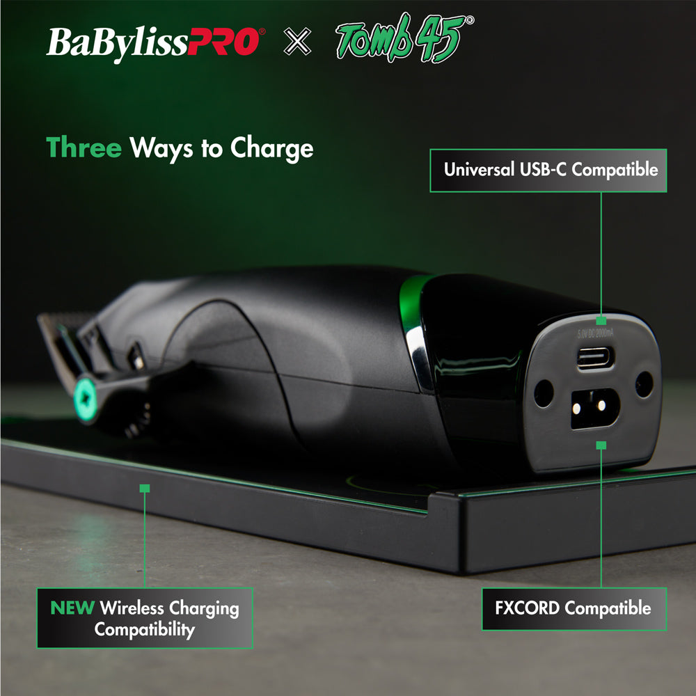 BaBylissPRO x Tomb45 Wireless-Charging Clipper – Dual-Speed Motor – view 7
