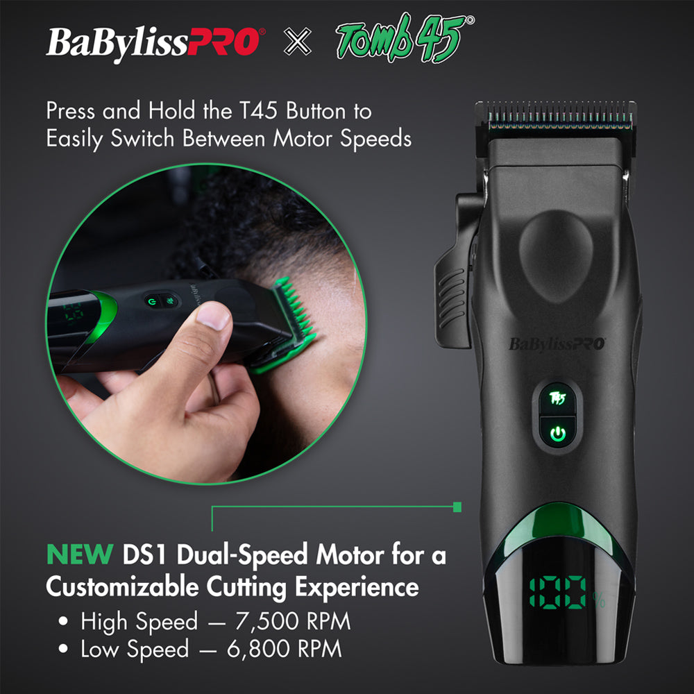 BaBylissPRO x Tomb45 Wireless-Charging Clipper – Dual-Speed Motor – view 8