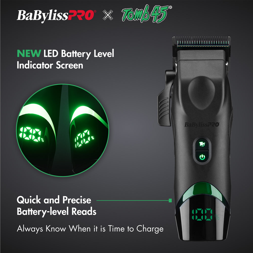 BaBylissPRO x Tomb45 Wireless-Charging Clipper – Dual-Speed Motor – view 11