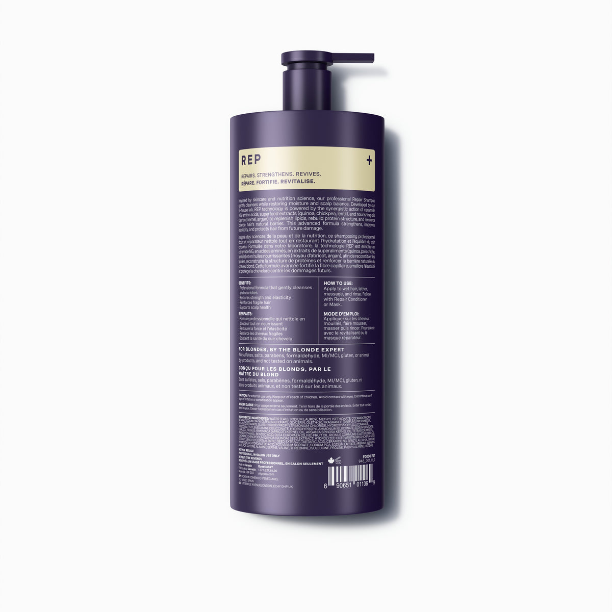 Oligo Professionnel – Blacklight Repair Shampoo Liter – Professionnel – official product view