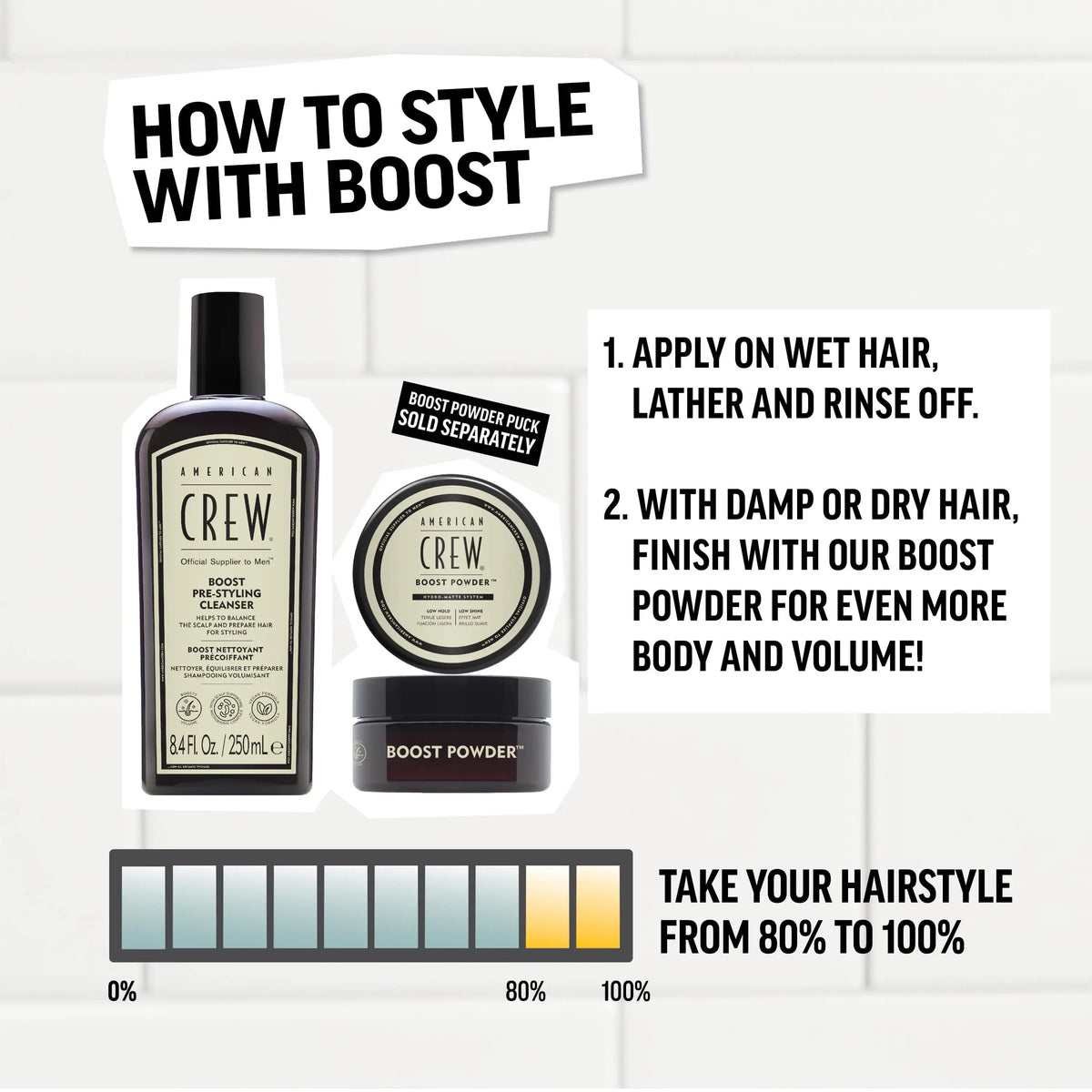 How to style with Boost Pre-Styling Shampoo