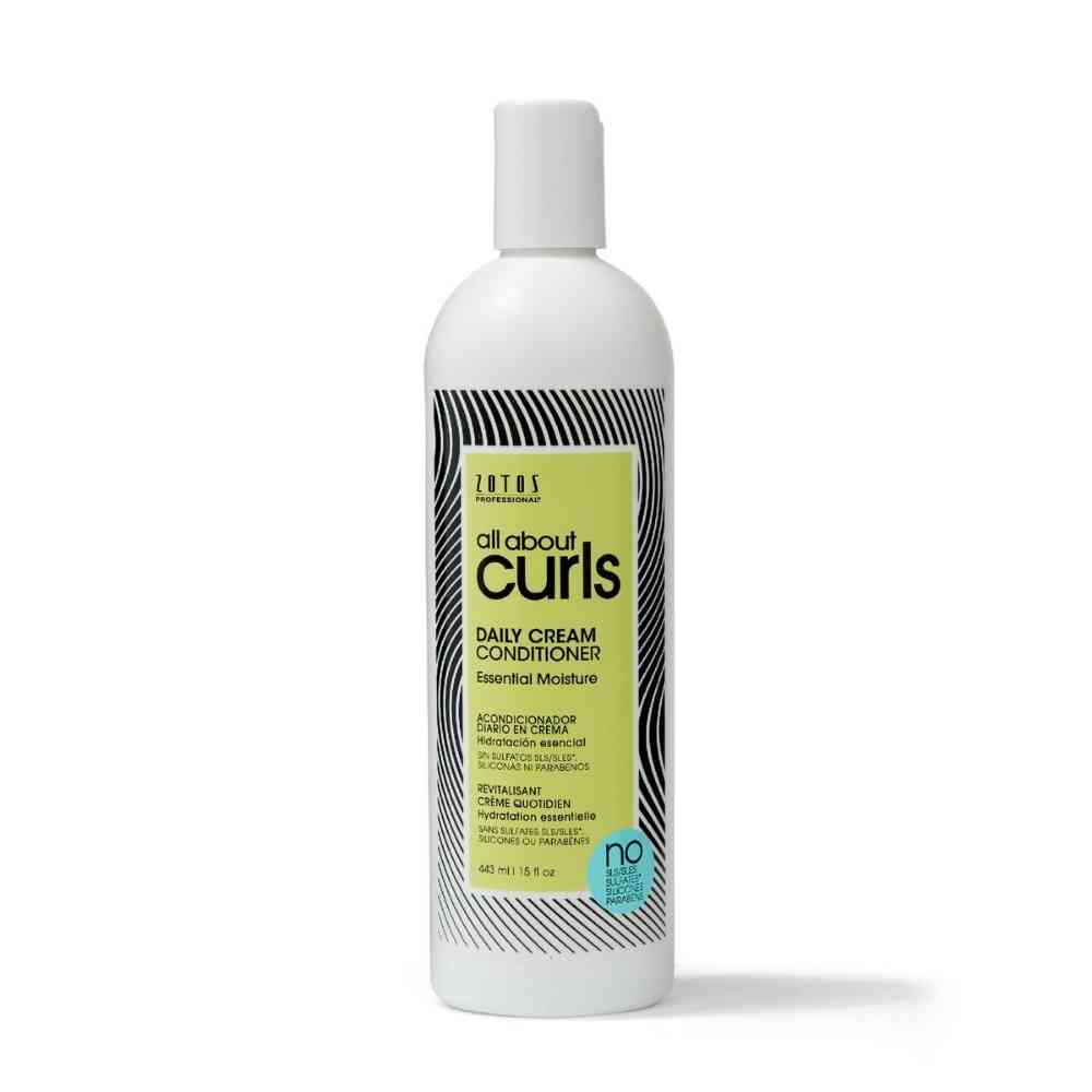 All About Curls Daily Cream Conditioner — 443 ml bottle, front label, white background